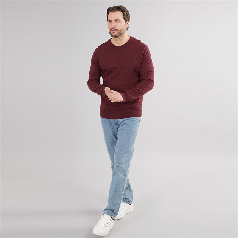 Crew Clothing Mens Cotton Crew Neck Jumper Port Royale