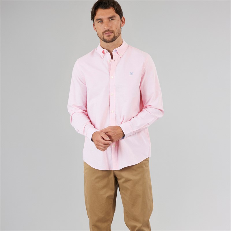 Crew Clothing Mens Classic Fit Oxford Shirt Pink