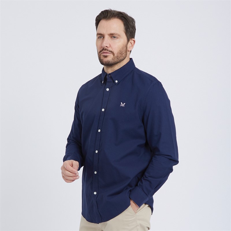 Crew Clothing Mens Classic Fit Oxford Shirt Navy