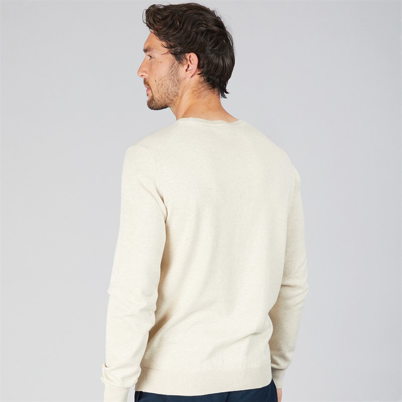Crew Clothing Mens Cotton Crew Neck Jumper Rainy Day