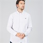 Crew Clothing Mens Tattersall Checked Poplin Shirt Optic White/Heritage Navy