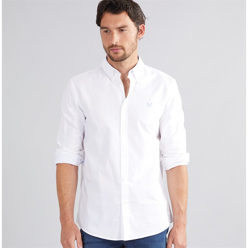 Crew Clothing Mens Classic Fit Oxford Shirt White