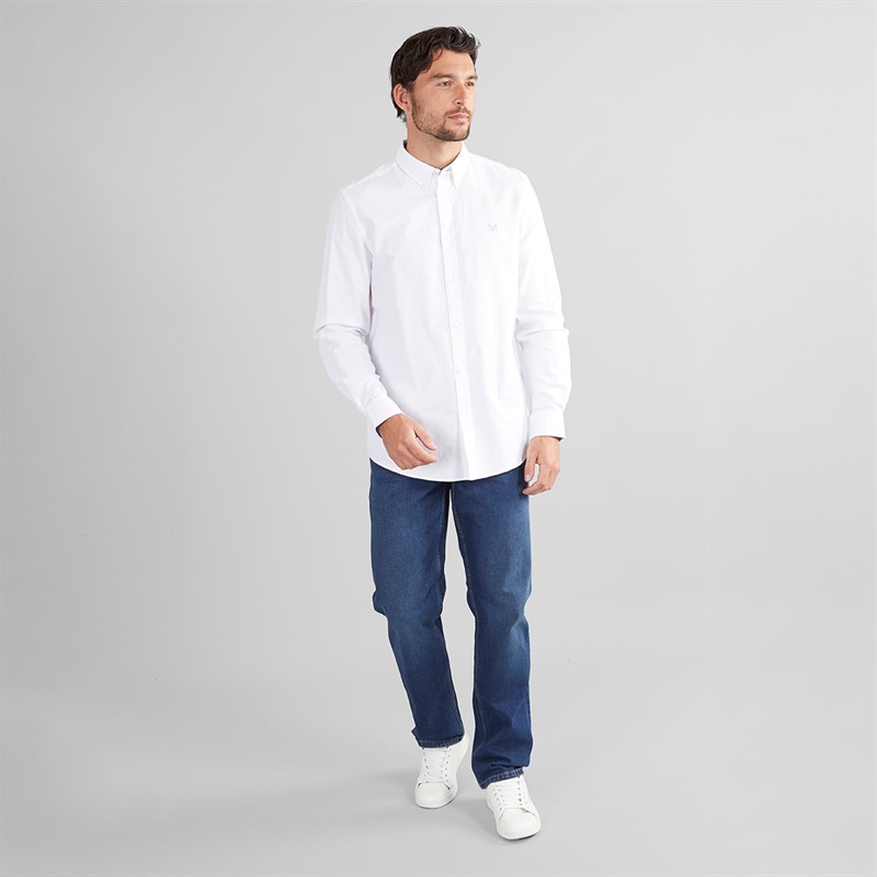 Crew Clothing Mens Classic Fit Oxford Shirt White