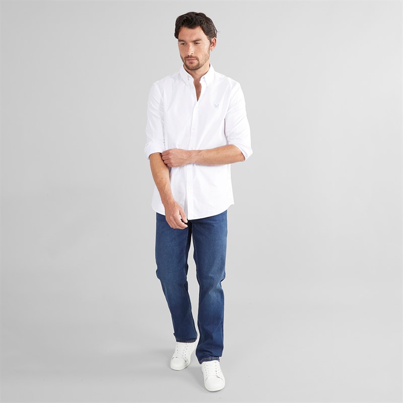 Crew Clothing Mens Classic Fit Oxford Shirt White