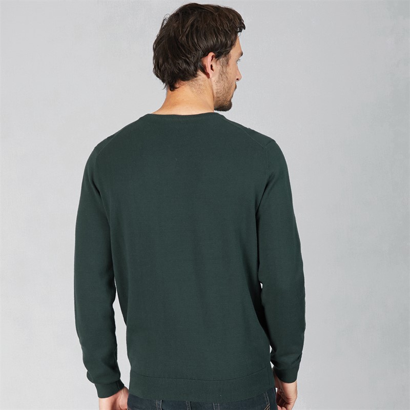 Crew Clothing Mens Cotton Crew Neck Jumper Ponderosa Pine