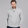 Crew Clothing Mens Oarsmen 1/2 Zip Jumper Mid Grey Marl