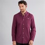 Crew Clothing Mens Puppytooth Oxford Shirt Rumba Red/Heritage Navy