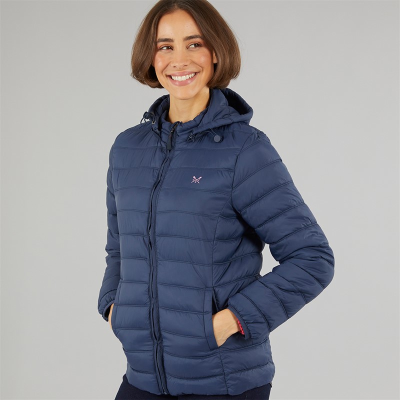 Crew Clothing Womens Quilted Jacket Navy