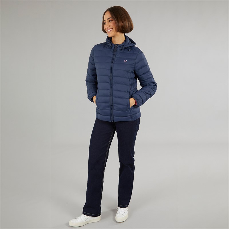 Crew Clothing Womens Quilted Jacket Navy