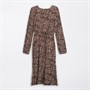 Crew Clothing Womens Printed Dress Leopard Print