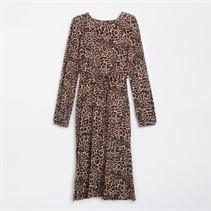 Crew Clothing Womens Printed Dress Leopard Print