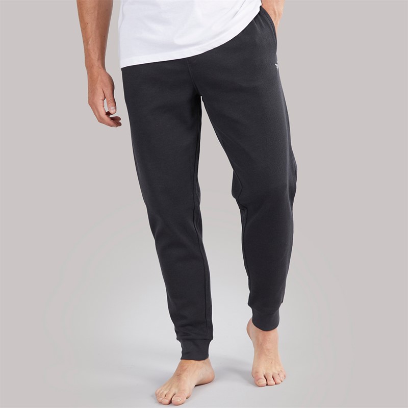 Crew Clothing Mens Waffle Trousers Charcoal Marl