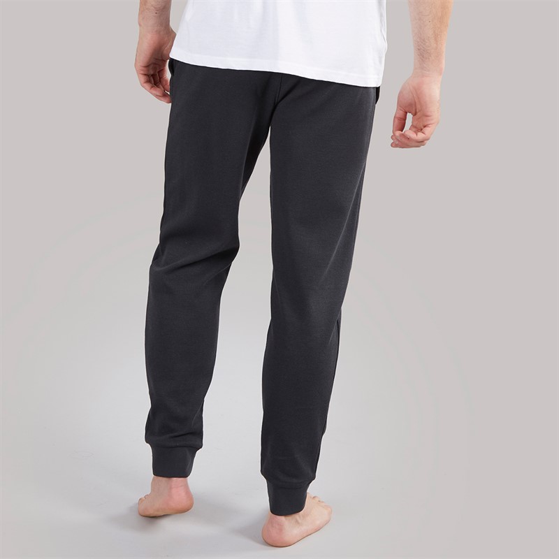 Crew Clothing Mens Waffle Trousers Charcoal Marl