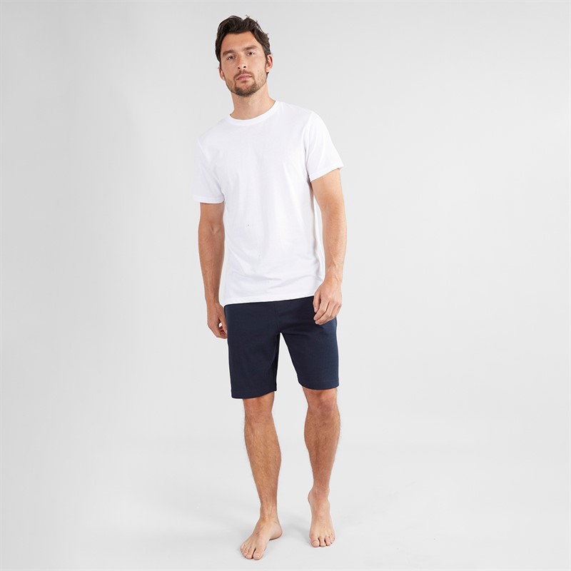 Crew Clothing Mens Regular Fit Waffle Shorts Heritage Navy