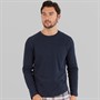 Crew Clothing Mens Regular Fit Waffle Long Sleeve Top Heritage Navy