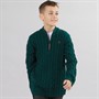 Crew Clothing Boys Oarsman Cable Organic Half Zip Jumper Green