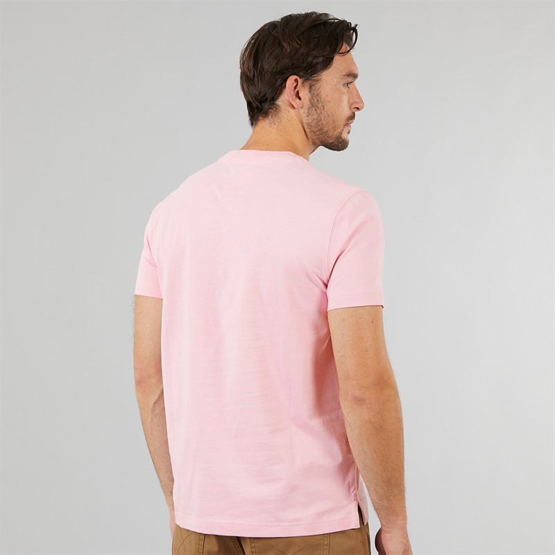 Crew Clothing Mens Round Neck T-Shirt Cameo Pink