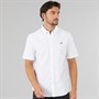 Crew Clothing Mens Short Sleeve Oxford Shirt Optic White