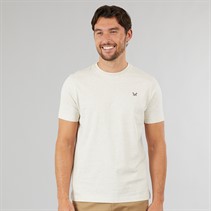 Crew Clothing Mens Round Neck T-Shirt Rainyday Marl