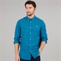Crew Clothing Mens Classic Fit Stripe Poplin Shirt Heritage Navy/Ocean Depths