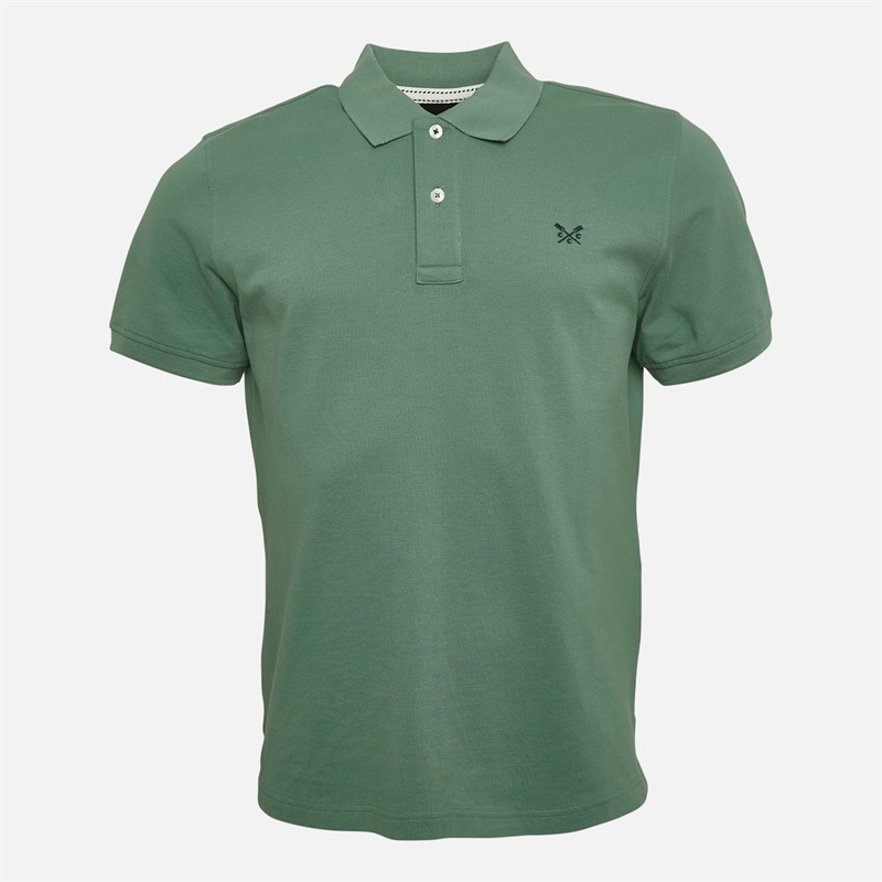 Crew Clothing Mens Melbury Polo Shirt Sagebrush