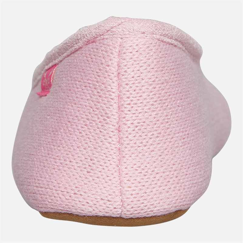 Crew Clothing Womens Soft Ballet Slippers Cameo Pink