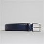 Crew Clothing Mens Leather Belt Blue