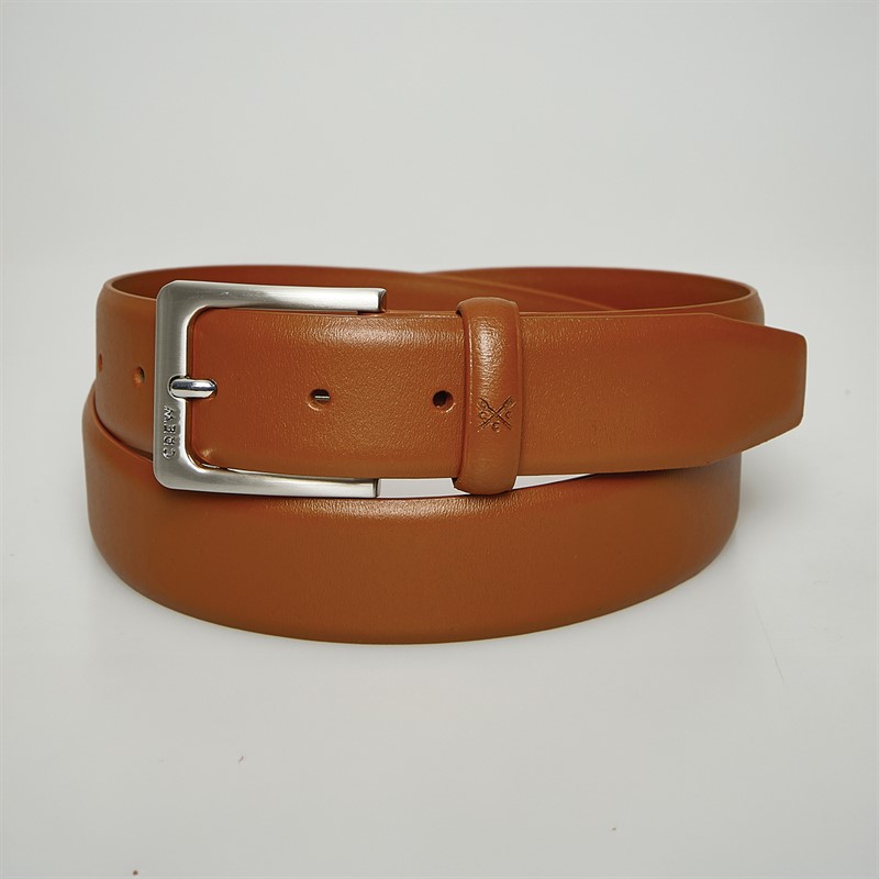 Crew Clothing Mens Leather Belt Tan