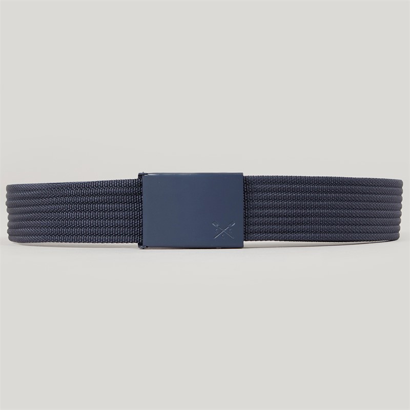 Crew Clothing Mens Webbing Clip Belt Navy