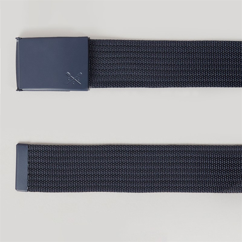 Crew Clothing Mens Webbing Clip Belt Navy