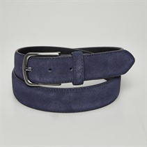 Crew Clothing Mens Smart Suede Belt Navy
