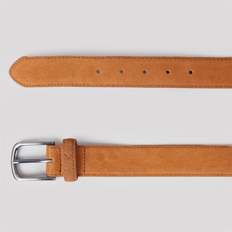 Crew Clothing Mens Smart Suede Belt Tan