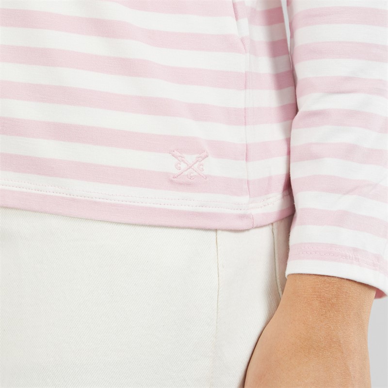 Crew Clothing Womens Supersoft Crew Top Cameo Pink