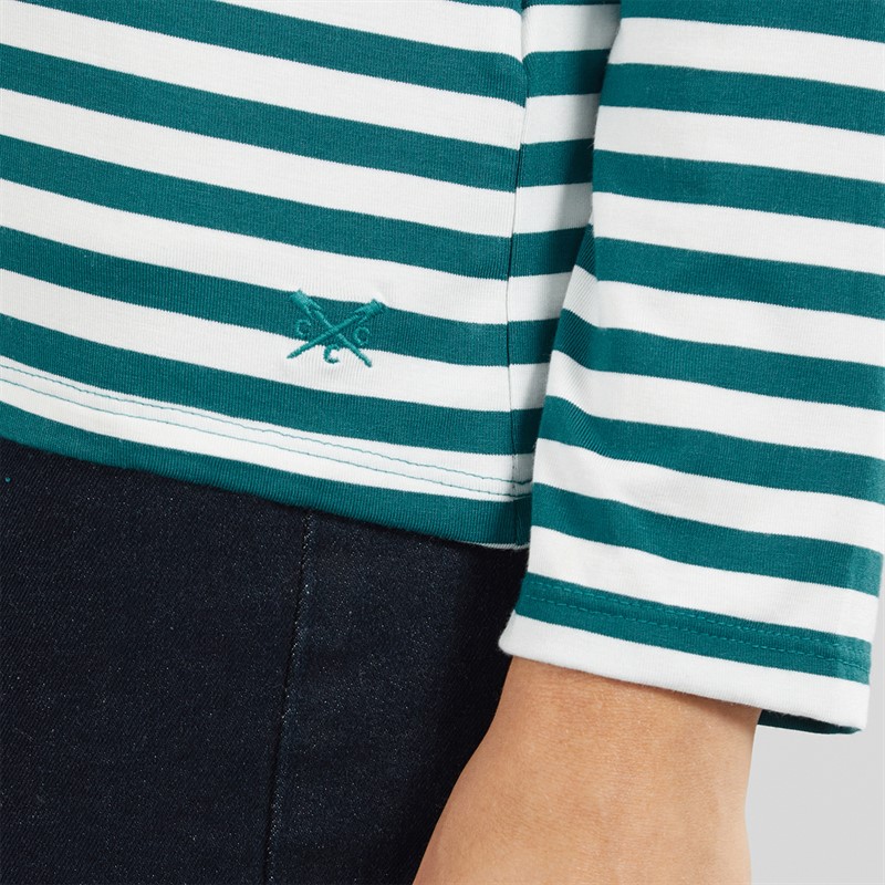 Crew Clothing Womens Supersoft Crew Top Ocean Depths