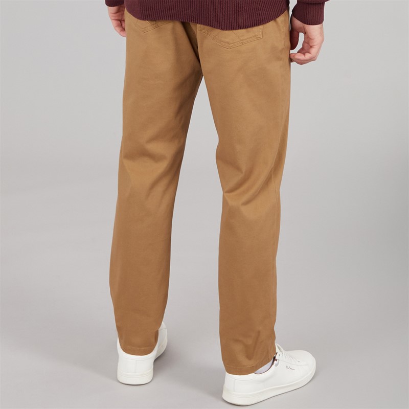 Crew Clothing Mens Brushed Twill Trouser Tan