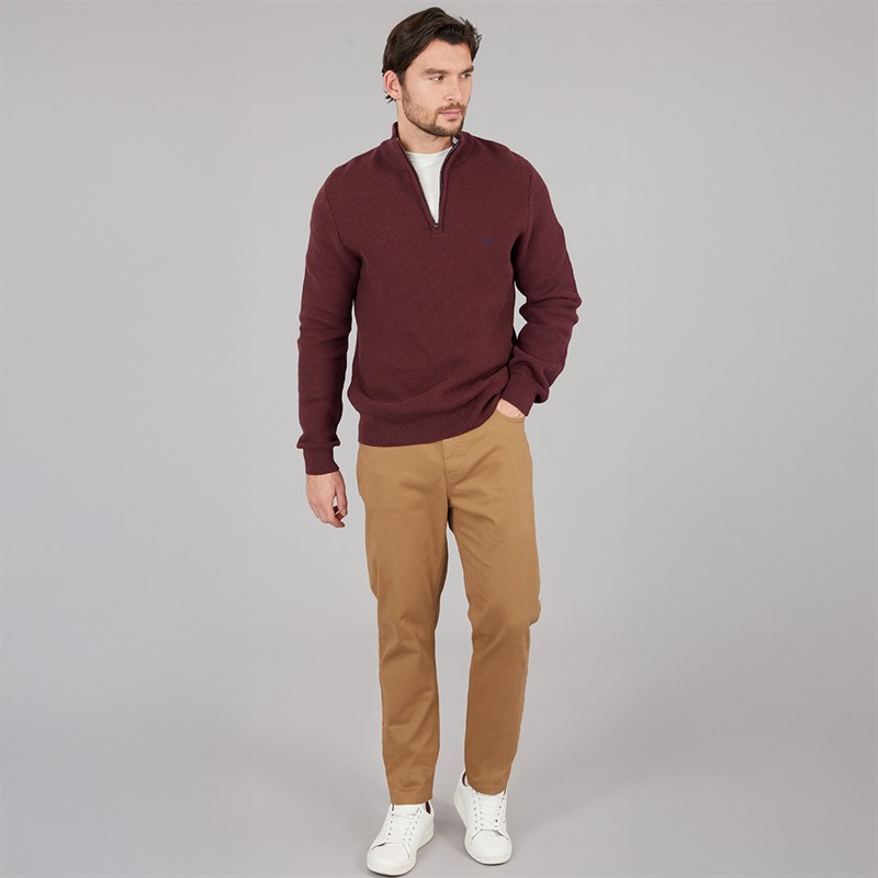 Crew Clothing Mens Brushed Twill Trouser Tan