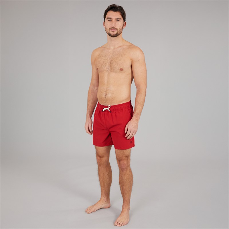 Crew Clothing Mens Swim Shorts Crimson