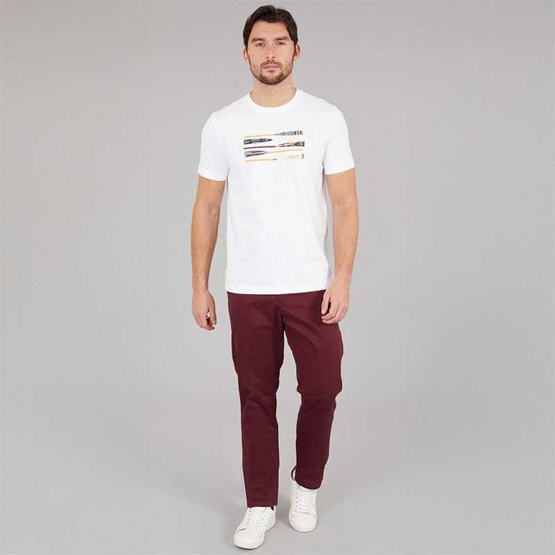 Crew Clothing Mens Slim Fit Chinos Heritage Burgundy