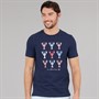 Crew Clothing Mens Lobster Print T-Shirt Heritage Navy