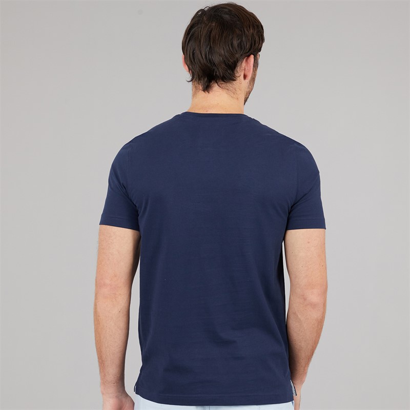 Crew Clothing Mens Lobster Print T-Shirt Heritage Navy