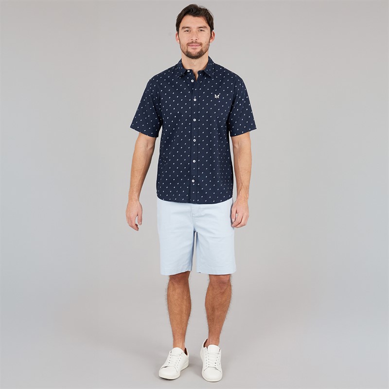 Crew Clothing Mens Chino Shorts Classic Blue