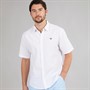 Crew Clothing Mens Classic Fit Short Sleeve Linen Shirt White