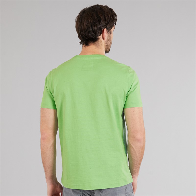 Crew Clothing Mens Round Neck T-Shirt Light Green Grass