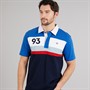 Crew Clothing Mens Short Sleeve Stripe Rugby Shirt Heritage Navy/Strong Blue/Crimson/Dream Blue