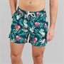 Crew Clothing Mens Tropical Print Swim Shorts Navy
