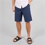 Crew Clothing Mens Linen Blend Shorts Heritage Navy/Heritage White
