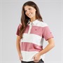 Crew Clothing Womens Short Sleeve Rugby Shirt Foxglove/Rainy Day Foxglove / Rainy Day
