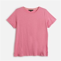 Crew Clothing Womens Short Sleeve Slub T-Shirt Fuchsia Pink