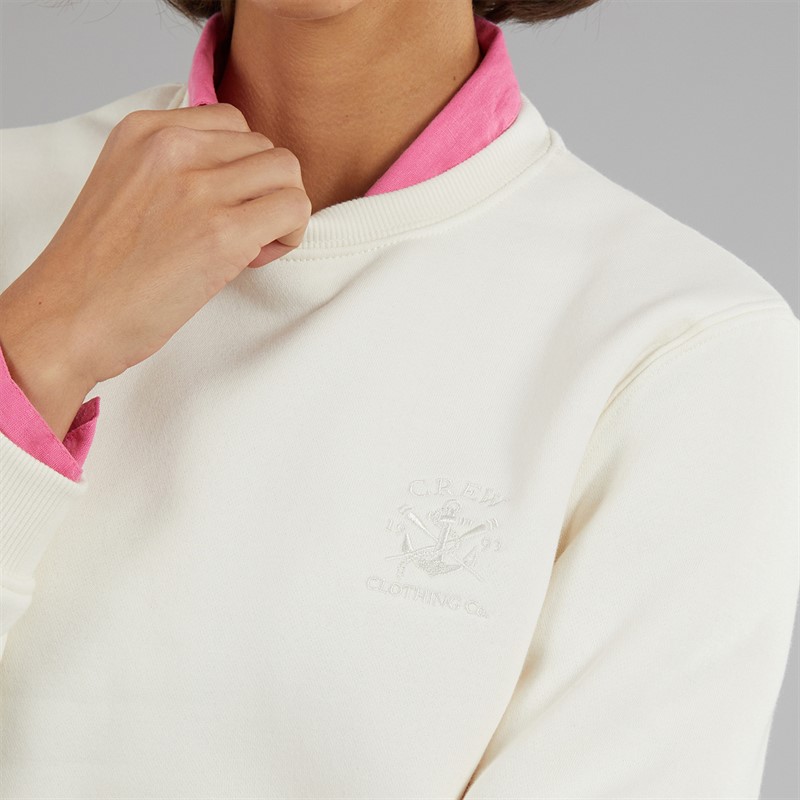 Crew Clothing Womens Supersoft Sweatshirt Marshmallow
