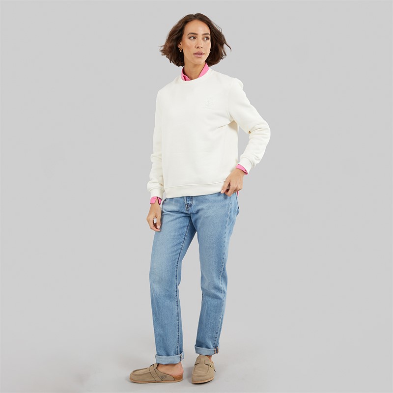 Crew Clothing Womens Supersoft Sweatshirt Marshmallow
